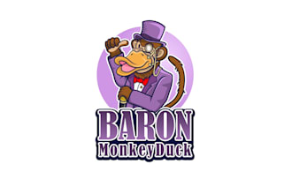 design baron monkey duck logo