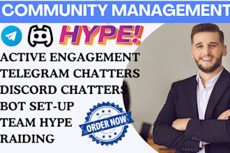 chat and engage in your discord server chat, telegram chatter with 20 chatter