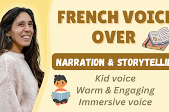 be your french female voice over for audiobook narration