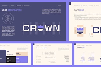 design premium brand identity guideline for startup business