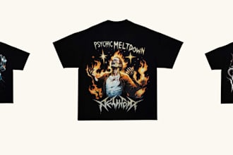 design vintage streetwear merch graphic t shirt