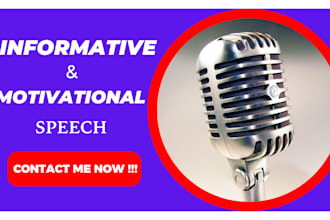 write informatve speech life coachng or motivatonal speech weddng vows