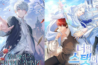 design webtoon book cover anime art manga light novel webnovel