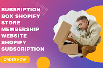 build stunning subscription box website membership website shopify subscription