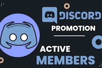 promote, boost and advertise discord server, organic growth to get real member