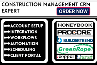 setup honeybook procore capsule greenrope buildertrend copper unanet integration