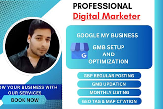 gmb setup and optimization local listing map citation, image tag