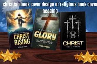 design christian book cover design or religious book cover
