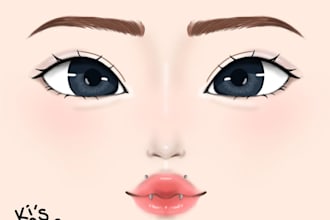 draw a roblox face for your game or your product