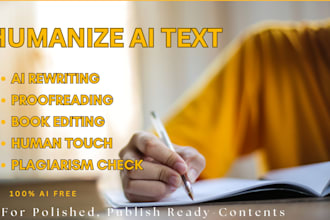 rewrite your ai generated content, paraphrase, proofread and developmental edit