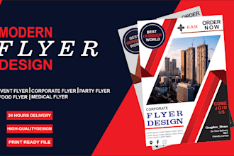 design professional event and corporate flyers