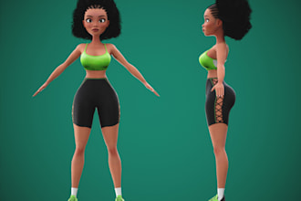 do 3d character modeling character design cartoon character stylized character
