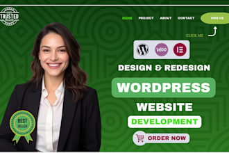 design wordpress website, ecommerce website, woocomerce online store
