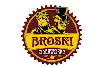 design cider works crafted cider logo