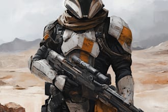 draw fantasy, sci fi, or sci fi character