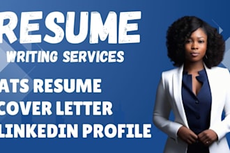 write professional ats executive resume CV cover letter linkedin optimization