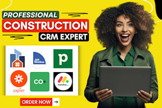 contractor foreman jobnimbus pipedrive coconstruct monday crm zapier integration