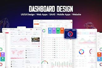 design stunning saas dashboard UI UX for web and mobile apps in figma