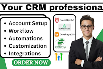 integrate ghl jobnimbus barbour abi efficy CRM archdesk capmo with zapier or API
