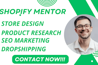 serve as your shopify seo shopify mentor store coach for conversion rate