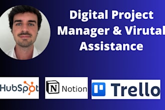 be your virtual assistant,organize and manage your project to achieve your goals