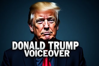 record a donald trump american male voice over impression
