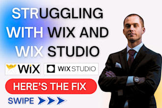 wix studio website or wix website design or wix beauty website or clone wix