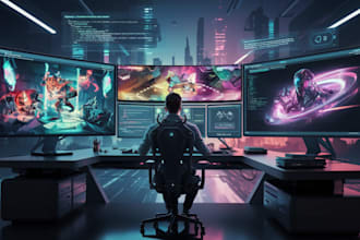 create 2d or 3d javascript game for website