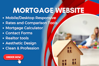 do mortgage website design and redesign, set up mortgage calculator