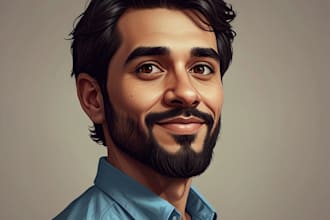 do cartoon caricature headshot avatar