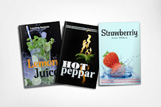 create a premium book cover or  ebook cover with  3d mockup