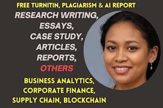 do business analytics, corporate finance, supply chain, blockchain, assigned