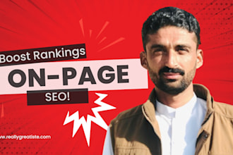 do onpage seo service for higher rankings, faster traffic and better coversions