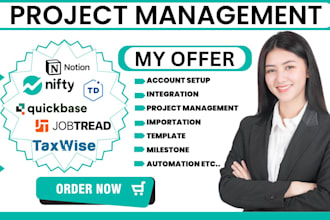 setup taxwise aisle jobtread quickbase taskdome nifty notion automation