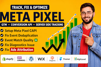 setup facebook pixel conversion API, server side tracking, fix meta pixel by GTM
