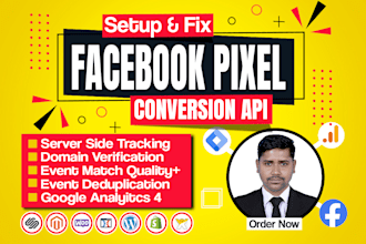 set or fix meta pixel facebook pixel conversion API server side tracking by GTM