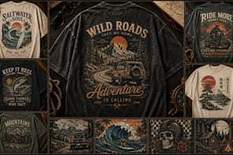 design vintage streetwear t shirt graphics