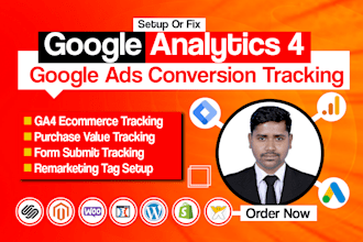 meta facebook pixel google ads conversion tracking API analytics 4 tag manager