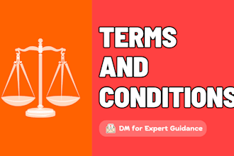 write legal contract, terms and conditions, privacy policy