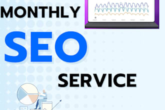 do monthly SEO services onpage, off page and technical
