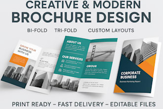 design bifold, trifold brochure only four you