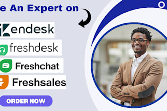 create zendesk, freshdesk, gorgias, crm freshwork, landchot chatbot,and ai agent