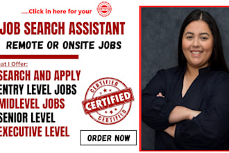 handle job search and apply for jobs, remote jobs, onsite jobs