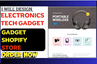 design gadget shopify store electronics shopify store winning products store