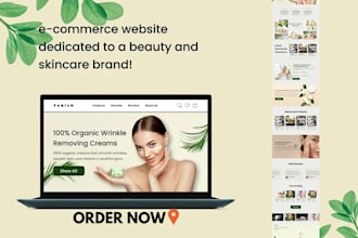 skin care website, spa website, cosmetic website, barber or beauty salon website
