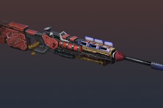 design a weapon, vehicle or any hard surface prop