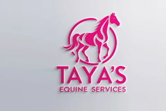 design super attractive horse logo for you