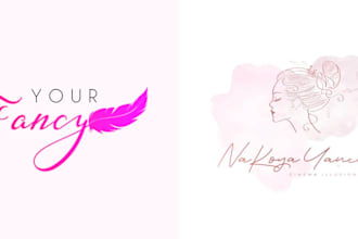 do fashion minimalist clothing luxury brand logo design 24 hours