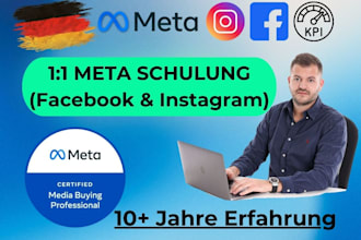 be your one on one meta ads coach, facebook and instagram training deutsch