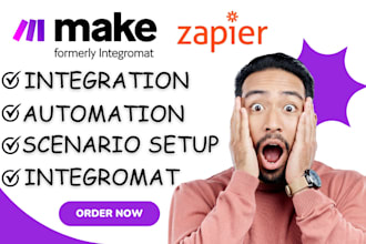 make com automation make com zapier integromat made com